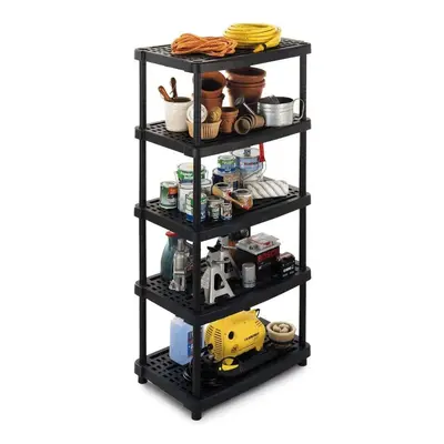 Terry TS1000518 Scaff 2436/5 Black Adjustable Shelving Unit 930 By 590 By 1885