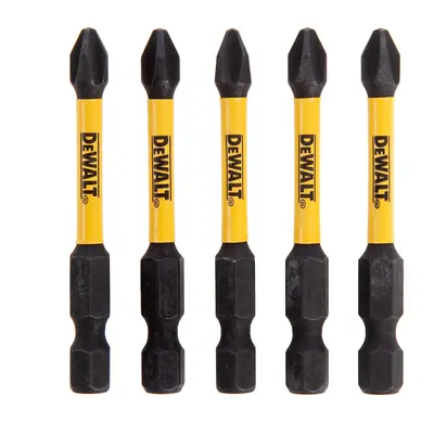 Dewalt Dt7998T Extreme Flextorq Ph2 Screwdriver Bits 57Mm (Pack Of 5)