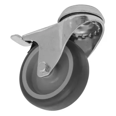 Sealey SCW275SBLEM Medium-Duty Thermoplastic Bolt Hole Castor Wheel With Total Lock Ø75Mm - Trad