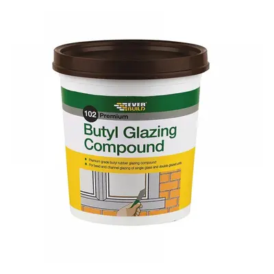 Everbuild Sika 489029 102 Butyl Glazing Compound Brown 2Kg