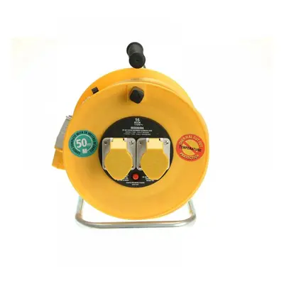 Masterplug LVCT5016/2-MP Cable Reel 110V 16A Thermal Cut-Out 50M