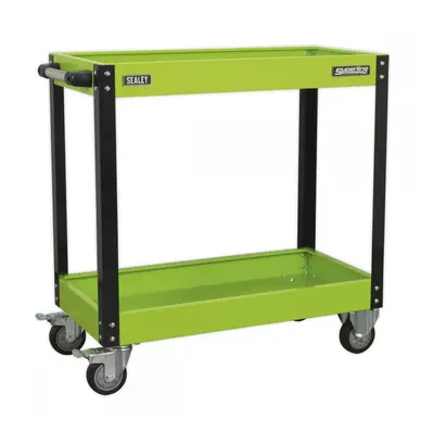 Sealey CX109HV Workshop Trolley 2-Level Heavy-Duty - Hi-Vis Green