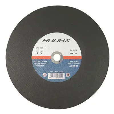 Timco FCM30020 Bonded Abrasive Disc - For Cutting 300 X 20.0 X 3.2 Box 1