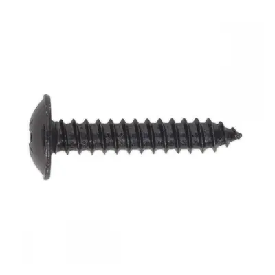 Sealey BST4825 Self-Tapping Screw 4.8 X 25Mm Flanged Head Black Pozi Pack Of 100