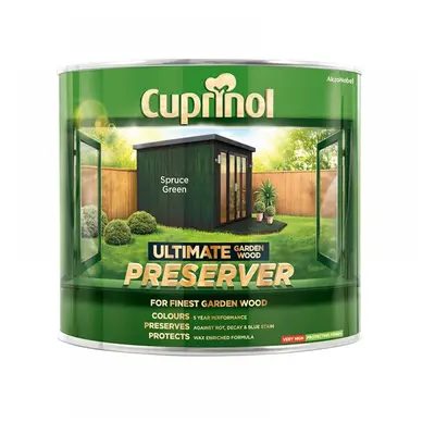 Cuprinol 5206082 Ultimate Garden Wood Preserver Spruce Green 1 Litre