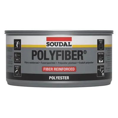 Soudal Polyfiber Grey 1Kg tin 12