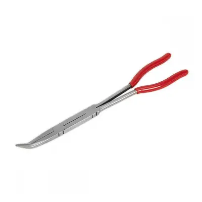 Sealey AK8592 Needle Nose Pliers 45° Double Joint Long Reach 335Mm