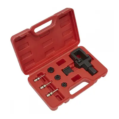 Sealey SMC4 Motorcycle Chain Splitter & Riveting Tool Set - Heavy-Duty