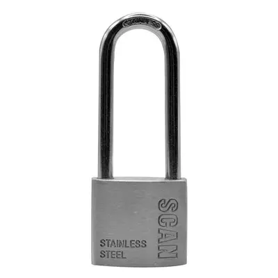 Scan ZB111-38L Stainless Steel Padlock 38Mm Long Shackle