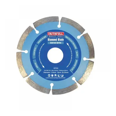 Faithfull GM3011522 Contract Diamond Blade 115 X 22.2Mm