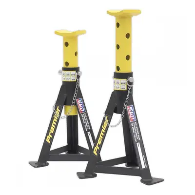 Sealey AS3Y Axle Stands (Pair) 3 Tonne Capacity Per Stand - Yellow