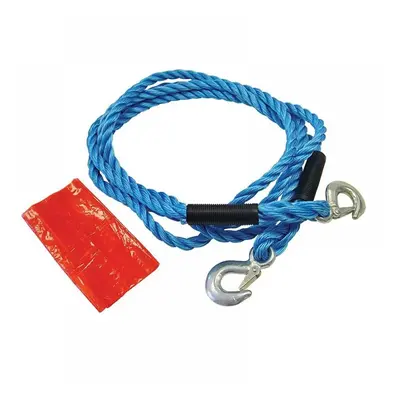 Faithfull XHMTR2040 Tow Rope 4M Metal Hooks 2 Tonne