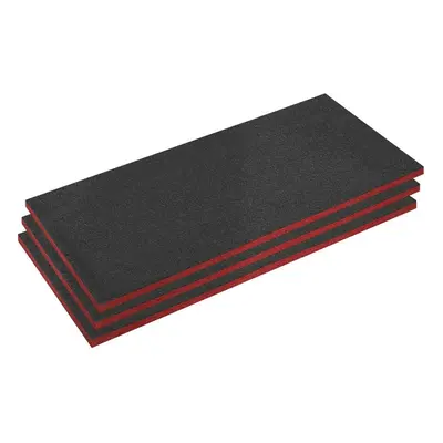 Sealey SFPK30R Easy Peel Shadow Foam® Red/Black 30Mm - Pack Of 3