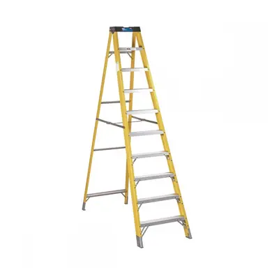 Sealey FSL10 Fibreglass Step Ladder 9-Tread En 131