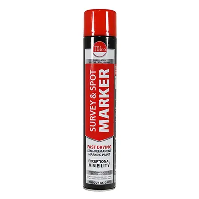 Timco 237206 Survey & Spot Marker - Red 750Ml Can 1