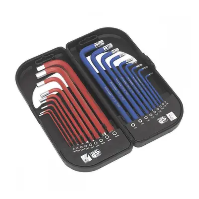 Sealey AK7176 Trx-Star* & Ball-End Hex Key Set 18Pc Long Anti-Slip