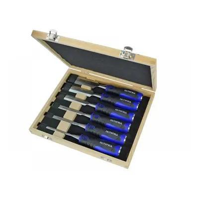 Faithfull Soft Grip Chisel Set + Storage Box 6 Piece