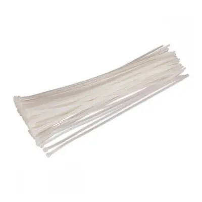 Sealey CT38048P100W Cable Tie 380 X 4.8Mm White Pack Of 100