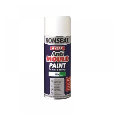 Ronseal 37481 6 Year Anti Mould Aerosol White Matt 400Ml