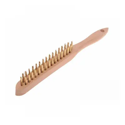 Faithfull 680/B2 Brass Wire Scratch Brush - 2 Row