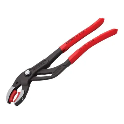 Knipex 81 11 250 SB Plastic Pipe Grip Pliers Plastic Jaws Black 250Mm