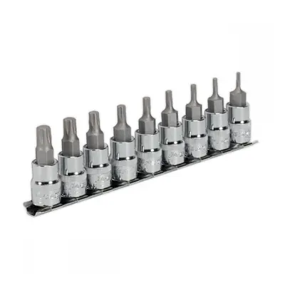 Sealey AK6222 Trx-P* Socket Bit Set 9Pc 3/8inSq Drive 50Mm