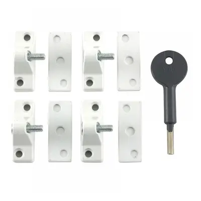 Yale Locks V-8K118-4-WE 8K118 Economy Window Lock White Finish Pack Of 4 Visi