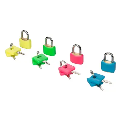 Silverline 282715 Hi-Vis Brass Padlocks Set 4Pce 20Mm Each 1