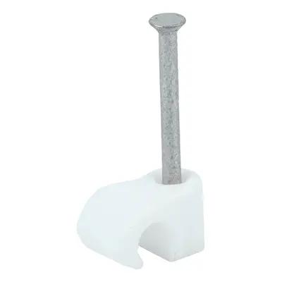 Timco 225147 Round Cable Clips - White To Fit 3.5Mm Box 100