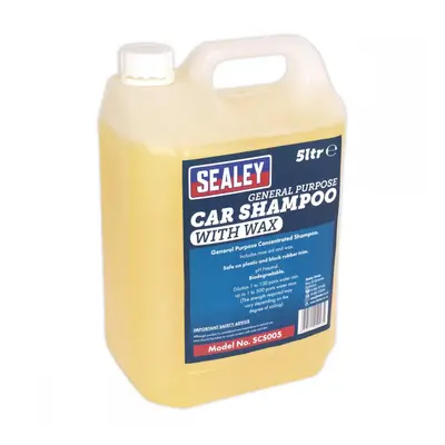 Sealey SCS005 Car Shampoo With Wax 5L