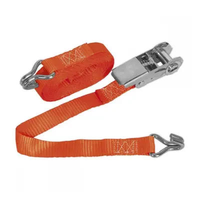 Sealey TD0845J Ratchet Strap 25Mm X 4.5M Polyester Webbing 800Kg Breaking Strength