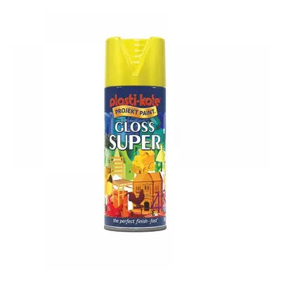 Plastikote 011115 Gloss Super Spray Yellow 400Ml