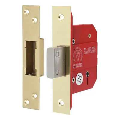 Timco 675953 5 Lever British Standard Deadlock - Electro Brass 66Mm Box 1