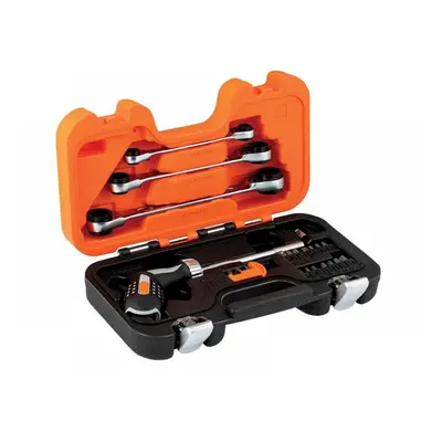 Bahco 808050P-25 Pistol Grip Ratcheting Screwdriver Set 25 Piece