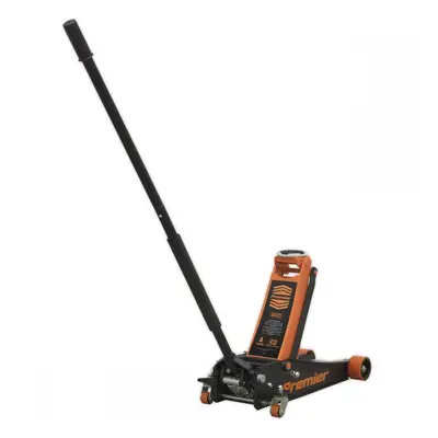 Sealey 4040AO Trolley Jack 4 Tonne Low Profile Rocket Lift Orange