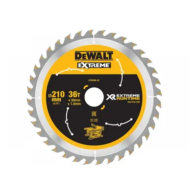 Dewalt DT99566-QZ Xr Flexvolt Table Saw Blade 210 X 30Mm X 36T