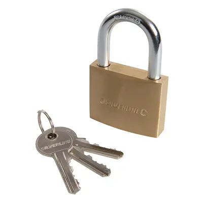 Silverline MSS04 Brass Padlock 50Mm Each 1