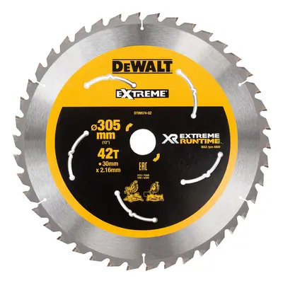 Dewalt Dt99574 Xr Extreme Runtime Mitre Saw Blade 305Mm X 30Mm X 42T