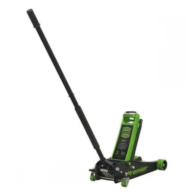 Sealey 4040AG Trolley Jack 4 Tonne Low Profile Rocket Lift Green