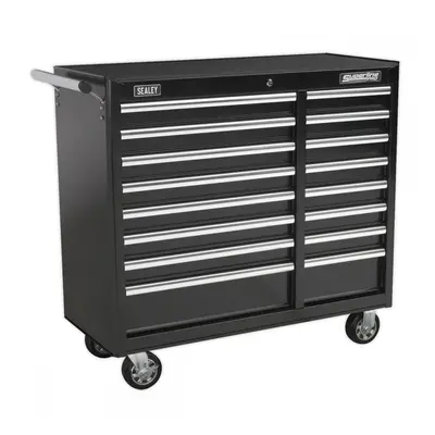 Sealey AP41169B Rollcab 16 Drawer With Ball-Bearing Slides Heavy-Duty - Black