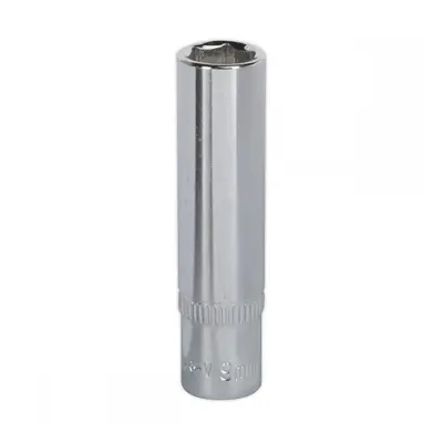 Sealey SP1409D Walldrive® Socket 9Mm Deep 1/4inSq Drive Fully Polished