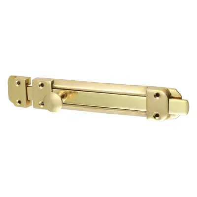 Timco 200136 Contract Flat Section Bolt - Polished Brass 210 X 35Mm Bag 1