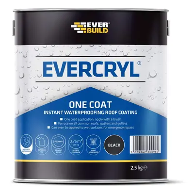 Everbuild Evercryl One Coat Black 2.5Kg