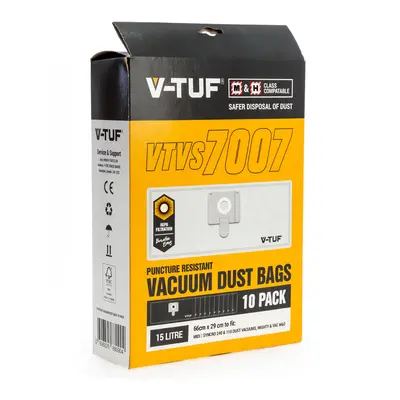 V-Tuf Vtvs7007 Dust Bags For M & H Class (Pack Of 10)