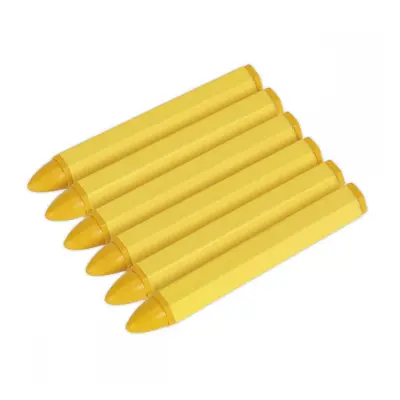 Sealey TST14 Tyre Marking Crayon - Yellow Pack Of 6