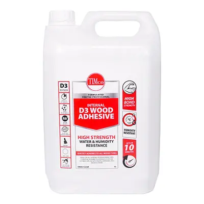 TIMco D3 Wood Adhesive 5L Bottle 1