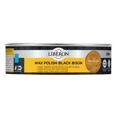 Liberon 126870 Black Bison Wax Paste Medium Oak 150Ml