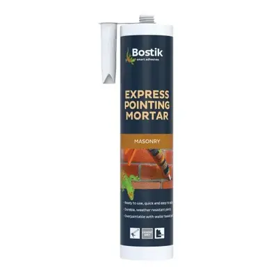 Bostik 30615032 Express Pointing Mortar - Grey 310Ml