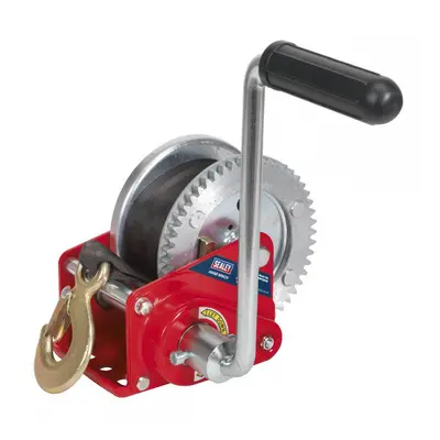 Sealey GWW1200B Geared Hand Winch With Brake & Webbing 540Kg Capacity