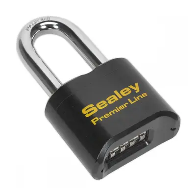 Sealey PL603L Steel Body Combination Padlock Long Shackle 62Mm